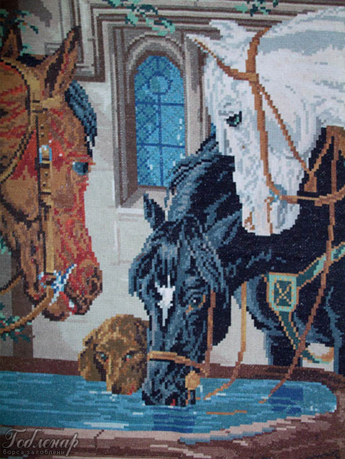 Gobelin Horses at the Trough