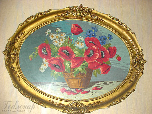 Flowers gobelin