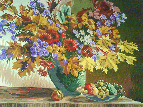Flowers gobelin