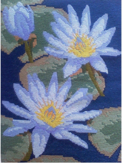 Cross-stitch Water lilies