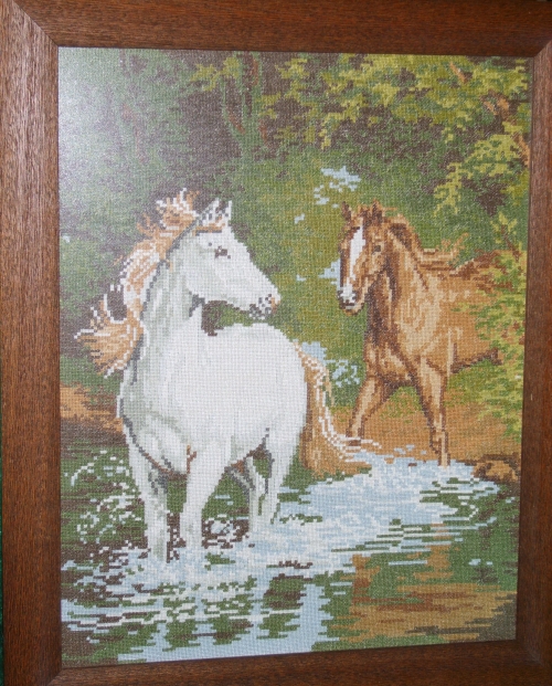 HORSES IN RIVER
