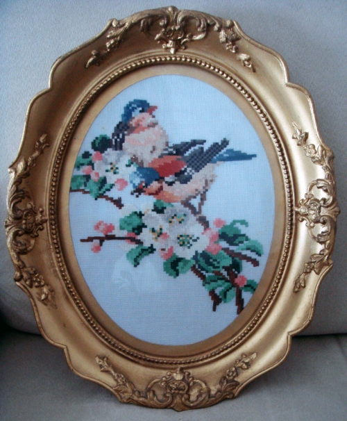 Cross-stitch Bullfinches
