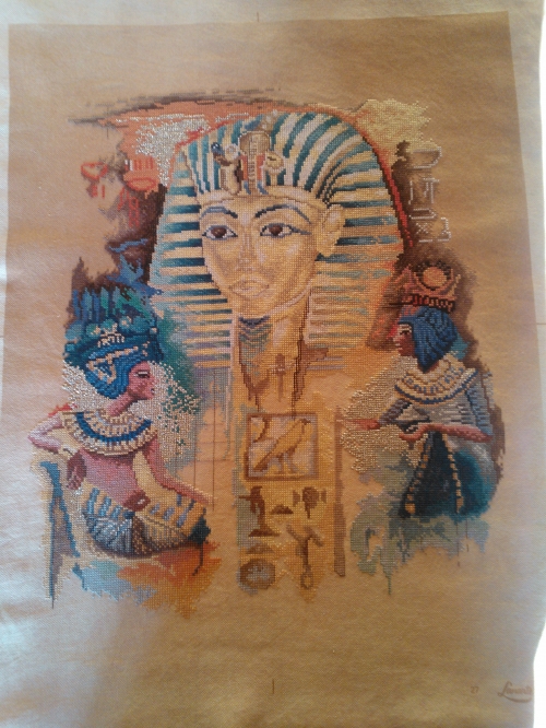 Cross-stitch Tutankamon