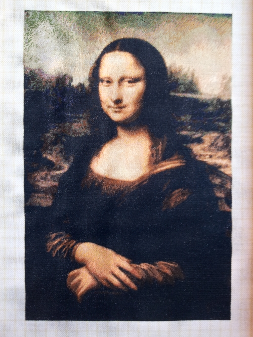 Cross-stitch Mona Lisa