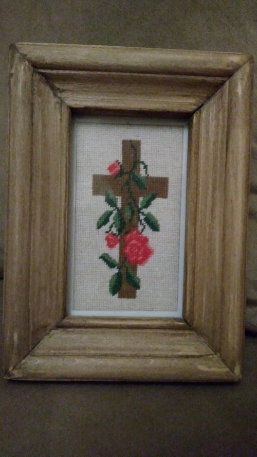 Гоблен Кръст с роза