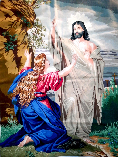 Ръчно ушит двулицев гоблен „Възкресението”, Вилер Герма