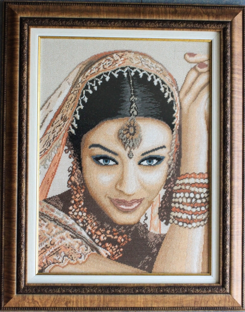 Cross-stitch Indian Girl