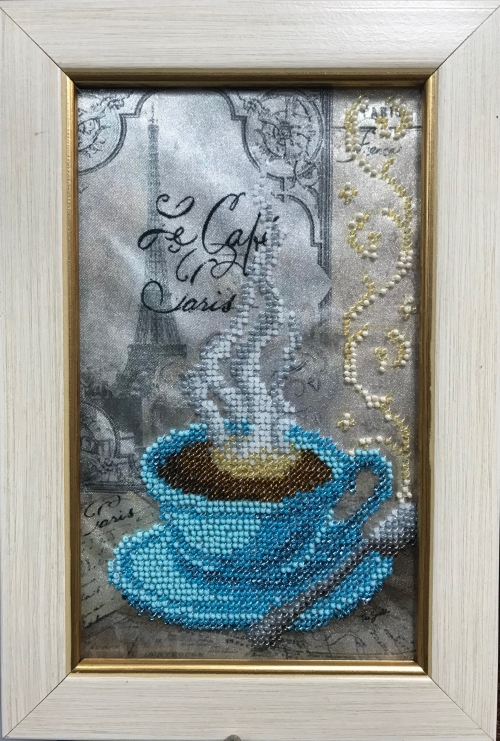 Cross-stitch Beads gobelin"Coffee"