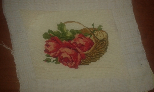 Cross-stitch Malka koshnitsa s rozi