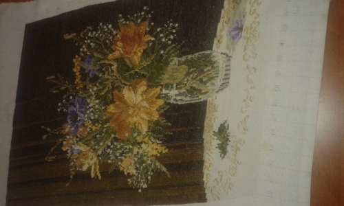 Гоблен Ваза с полски цветя