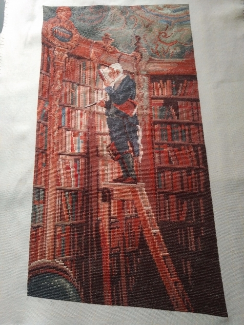 Cross-stitch The Bookworm