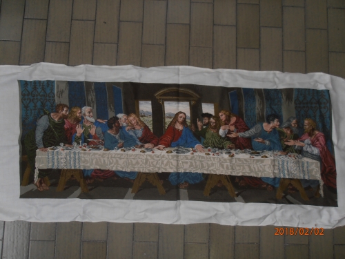 Cross-stitch Original Wiehler handmade gobelin "Last supper.