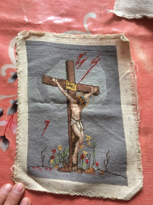 Cross-stitch Jesus on the Cross
