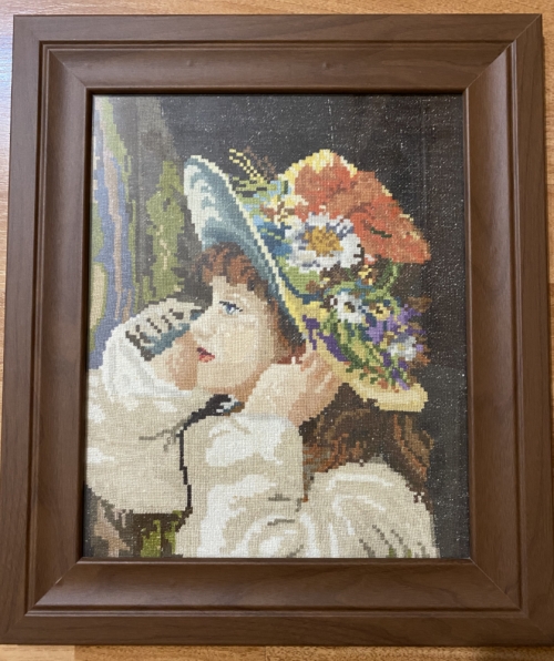 Cross-stitch The Girl With The Hat 