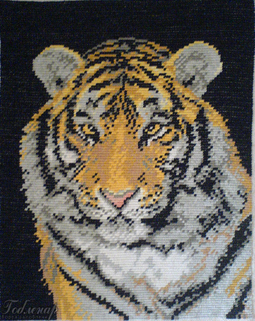 Cross-stitch Tigar