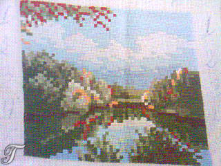 Cross-stitch Der alte Teich