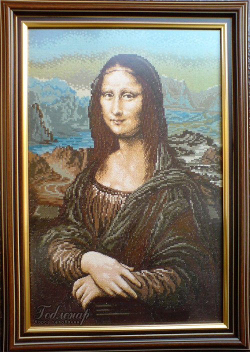 Cross-stitch Mona Liza / Mona Liza