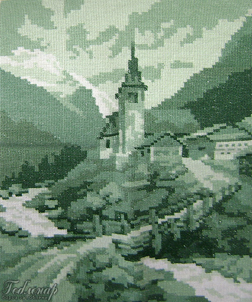 Cross-stitch Zеlеniya zamak