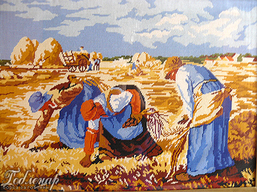 Cross-stitch The Gleaners by Jean-Francois Millet