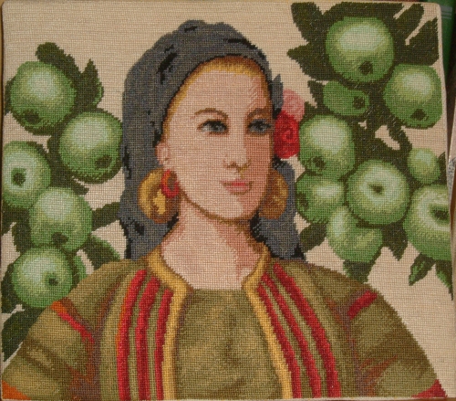 Cross-stitch Bulgarian girl