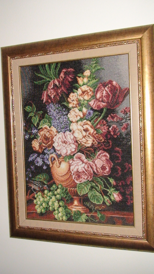 Гоблен цветя във ваза