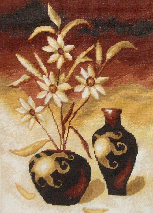 Гоблен кафяви вази