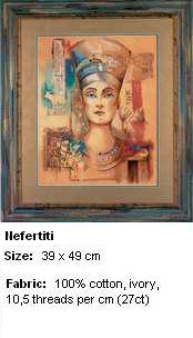 Cross-stitch Nefertiti