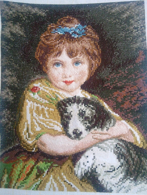 Child with dog