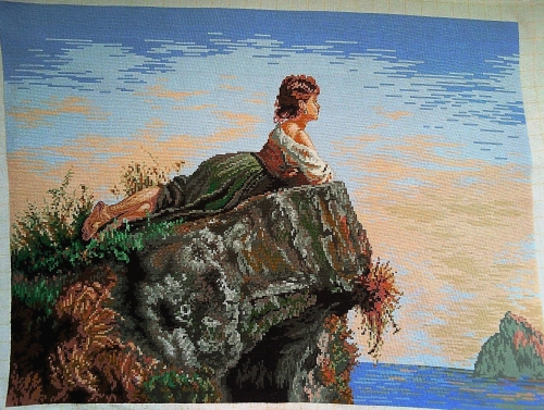 Girl on the cliff