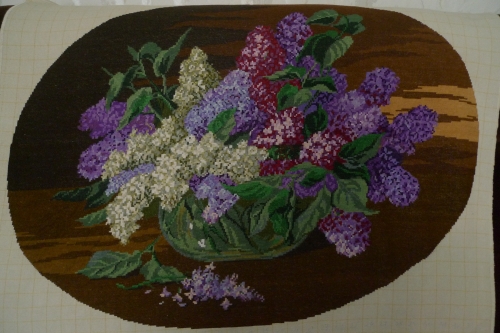 Cross-stitch Lilacs