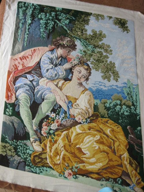 Gobelin vlubena dvoika