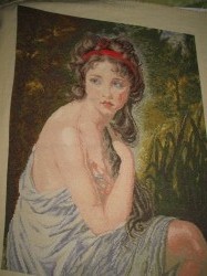 Cross-stitch Julia, the painter"s daughter