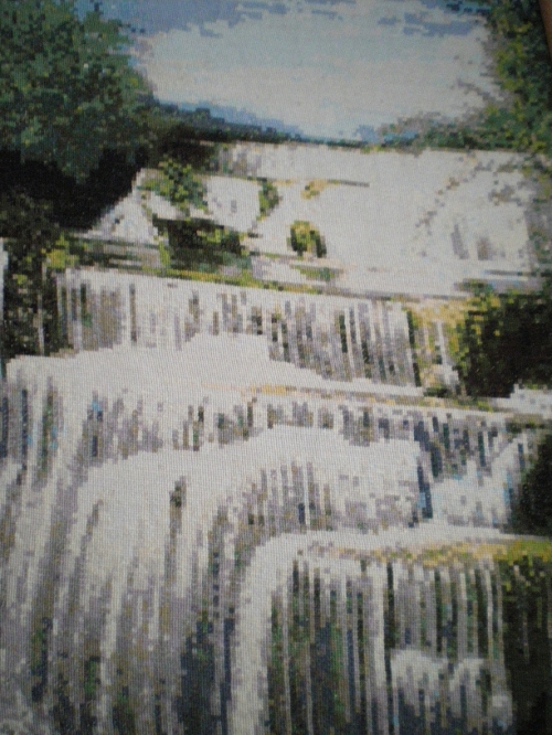 Cross-stitch Waterfall