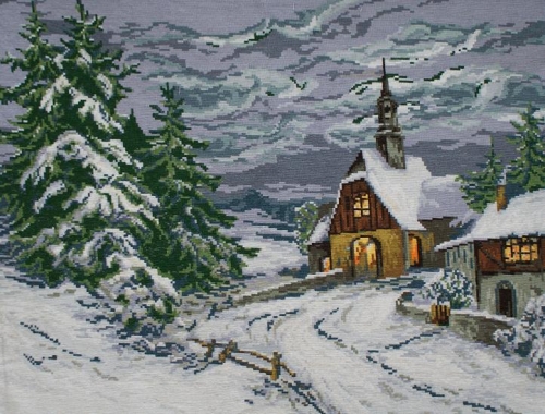 Cross-stitch Wiehler - Winter chapel