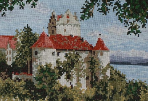 Cross-stitch Meersburg castle