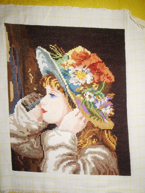 Cross-stitch The Girl with Hat