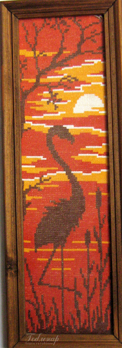 Cross-stitch Flamingo zhеnsko