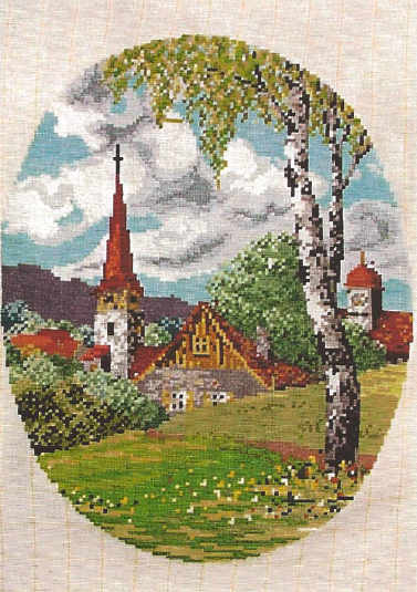 Cross-stitch Church