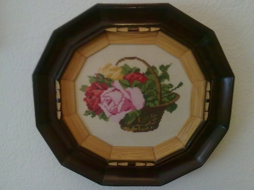 Cross-stitch " Colorful roses "