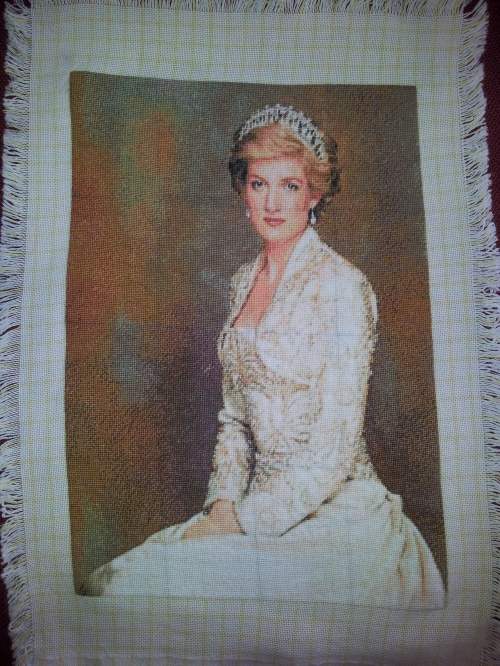 Cross-stitch Princess Diana