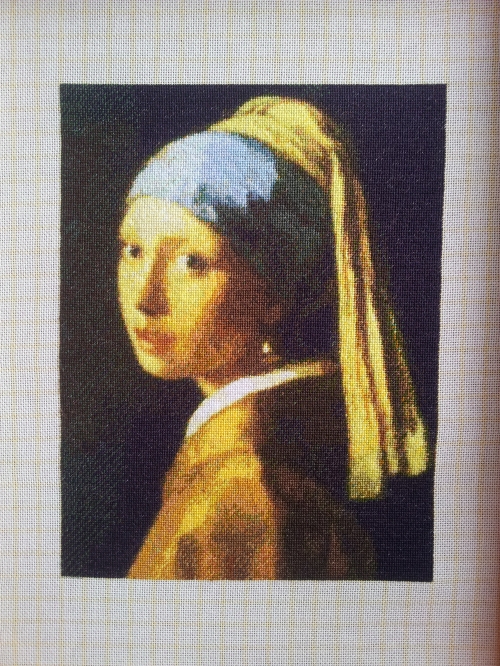 Cross-stitch Girl With A Pearl Earring