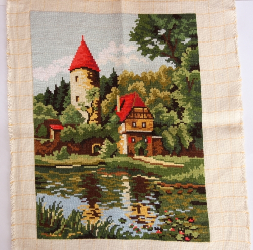 Cross-stitch Forest Castle