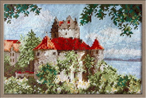 Cross-stitch  The Meersburg Castle