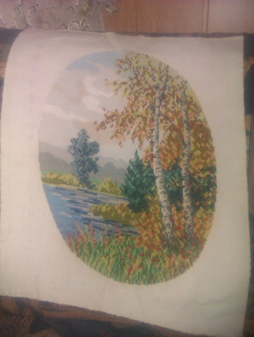 Cross-stitch Autumn Tapestry
