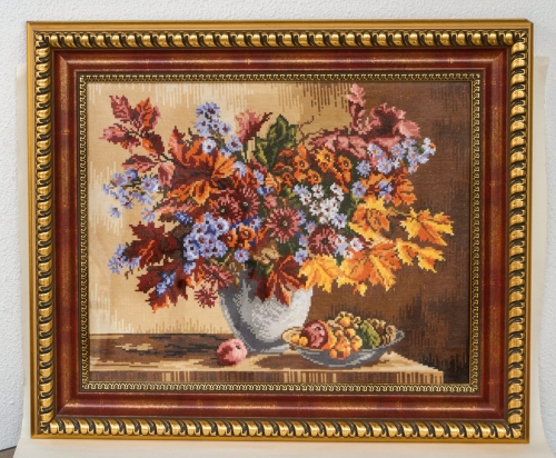 Cross-stitch Flower Vase