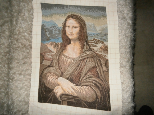Cross-stitch Mona Lisa