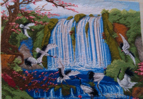 Cross-stitch Waterfall