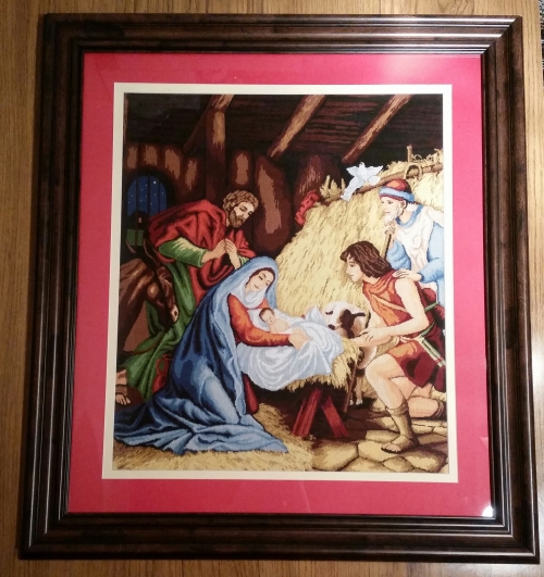 Cross-stitch Nativity