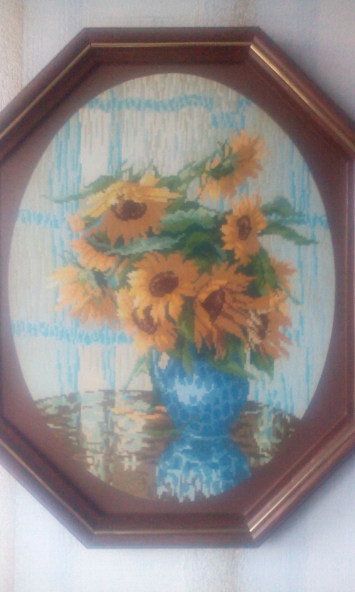 Cross-stitch Sunflowers Van Gogh/