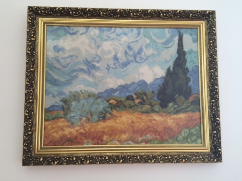 Wheat Fields with Cypresses Van Gogh